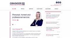 Desktop Screenshot of graingerpr.co.uk